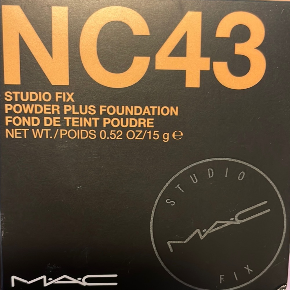 Original MAC Studio Fix Powder Plus Foundation NC43